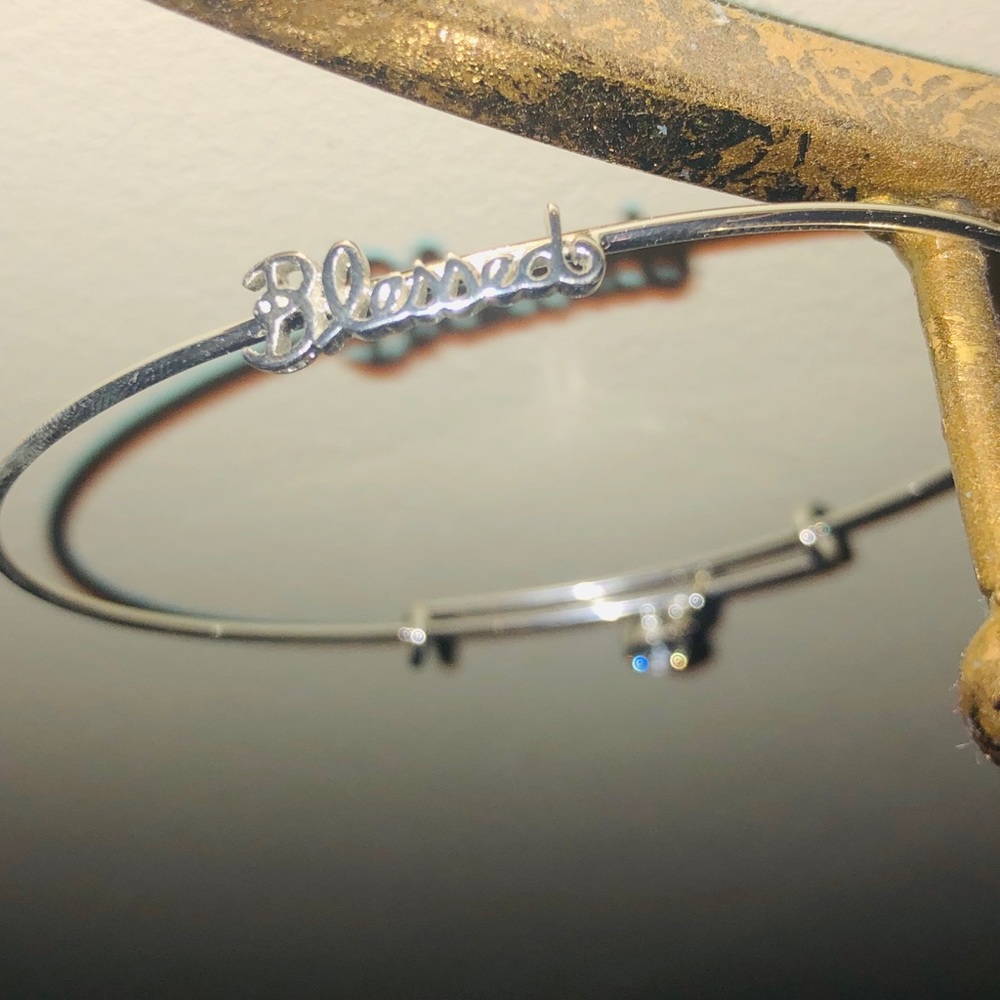 Silver 'Blessed' Bracelet